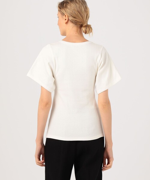 BY MALENE BIRGER(バイマレーネビルガー)の「BY MALENE BIRGER LUNAI Tシャツ(Tシャツ/カットソー・レディース・ブラック/ホワイト・XS)」の6枚目の写真