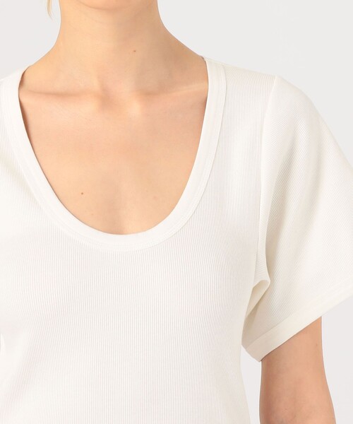 BY MALENE BIRGER(バイマレーネビルガー)の「BY MALENE BIRGER LUNAI Tシャツ(Tシャツ/カットソー・レディース・ブラック/ホワイト・XS)」の7枚目の写真