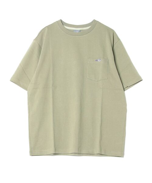 NEW BALANCE(ニューバランス)の「【別注】ニューバランス New Balance THE CITY シューパッチリラックスTシャツ 限定コラボ(Tシャツ/カットソー・メンズ・オリーブ/オフホワイト/ベージュ/ネイビー・S/M/L/LL)」の4枚目の写真