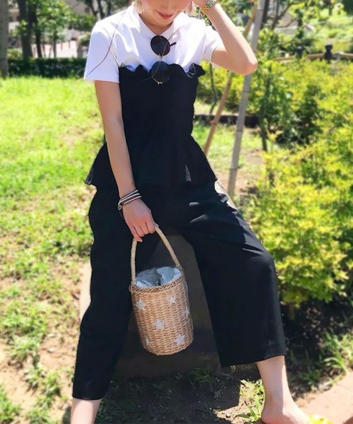 Miniministore（ミニミニストア）の「ベアトップ レディース チューブトップ（チューブトップ・レディース・ホワイト/ピンク/ブラック/イエロー・FREE）」の9枚目の写真