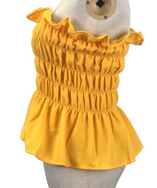 Miniministore（ミニミニストア）の「ベアトップ レディース チューブトップ（チューブトップ・レディース・ホワイト/ピンク/ブラック/イエロー・FREE）」の22枚目の写真