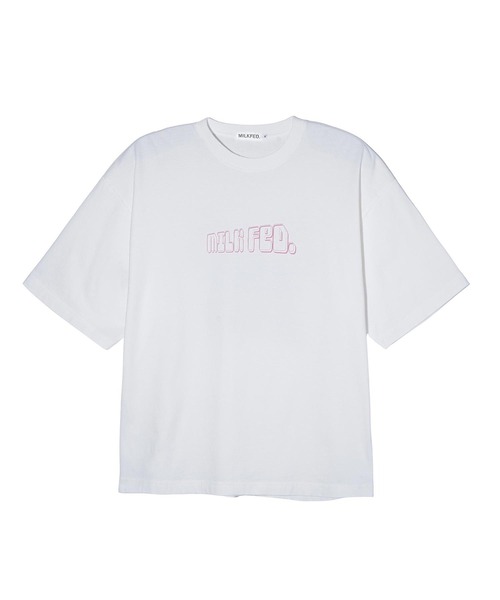 MILKFED.（ミルクフェド）の「CAR GRAPHIC WIDE S/S TEE（Tシャツ/カットソー・レディース・ライトブルー/オフホワイト/チャコール・M/L）」の2枚目の写真