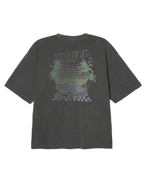 MILKFED.（ミルクフェド）の「CAR GRAPHIC WIDE S/S TEE（Tシャツ/カットソー・レディース・ライトブルー/オフホワイト/チャコール・M/L）」の3枚目の写真
