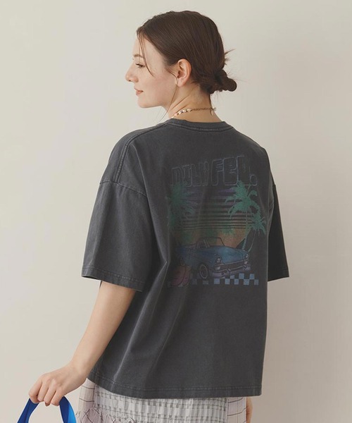 MILKFED.（ミルクフェド）の「CAR GRAPHIC WIDE S/S TEE（Tシャツ/カットソー・レディース・ライトブルー/オフホワイト/チャコール・M/L）」の12枚目の写真