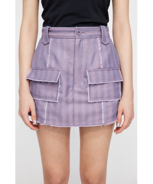 LAGUA GEM（ラグアジェム）の「CUT OFF ミニスコート（スカート・レディース・グレー/ピンク・X-SMALL/SMALL/MEDIUM）」の16枚目の写真