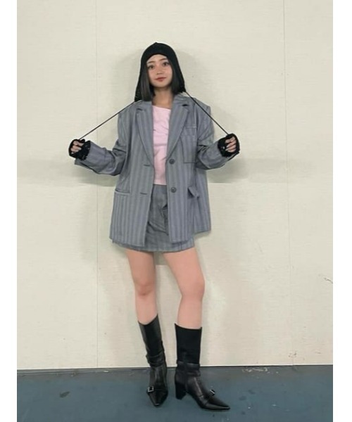 LAGUA GEM（ラグアジェム）の「CUT OFF ミニスコート（スカート・レディース・グレー/ピンク・X-SMALL/SMALL/MEDIUM）」の14枚目の写真