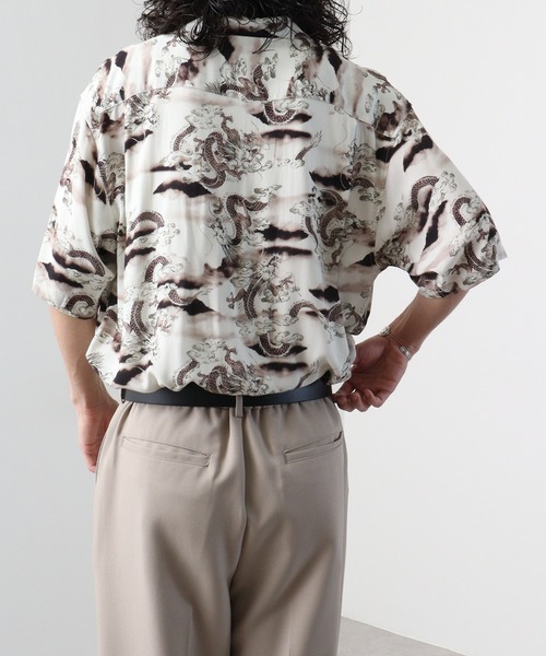 Jungle Storm（ジャングルストーム）の「JUNGLESTORM レーヨン和柄半袖シャツ（シャツ/ブラウス・メンズ・F/A/E/D/C/B・L/LL/M）」の8枚目の写真