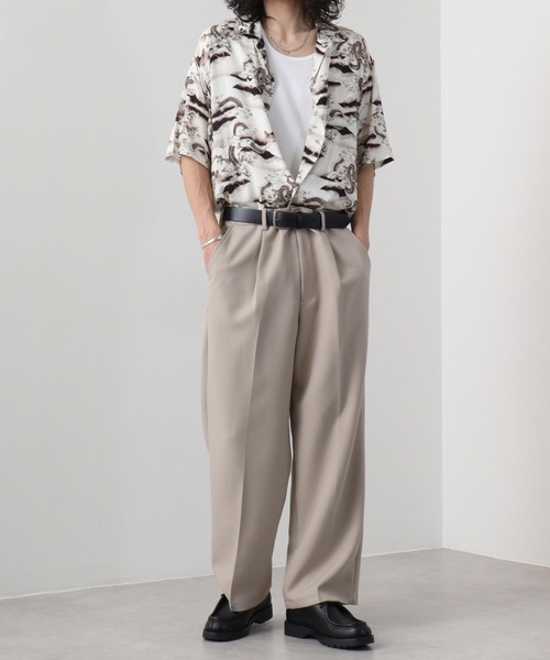 Jungle Storm（ジャングルストーム）の「JUNGLESTORM レーヨン和柄半袖シャツ（シャツ/ブラウス・メンズ・F/A/E/D/C/B・L/LL/M）」の9枚目の写真