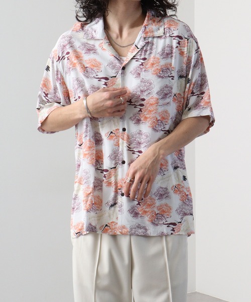 Jungle Storm（ジャングルストーム）の「JUNGLESTORM レーヨン和柄半袖シャツ（シャツ/ブラウス・メンズ・F/A/E/D/C/B・L/LL/M）」の15枚目の写真