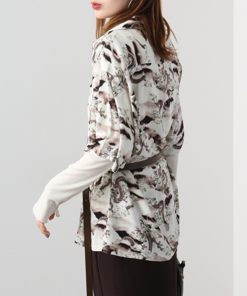 Jungle Storm（ジャングルストーム）の「JUNGLESTORM レーヨン和柄半袖シャツ（シャツ/ブラウス・メンズ・F/A/E/D/C/B・L/LL/M）」の11枚目の写真