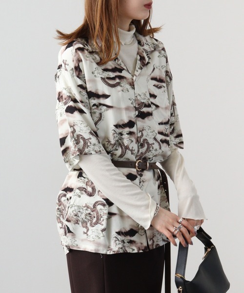 Jungle Storm（ジャングルストーム）の「JUNGLESTORM レーヨン和柄半袖シャツ（シャツ/ブラウス・メンズ・F/A/E/D/C/B・L/LL/M）」の13枚目の写真