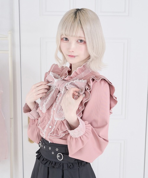 Pal elfy（パルエルフィー）の「レースボウタイブラウス（シャツ