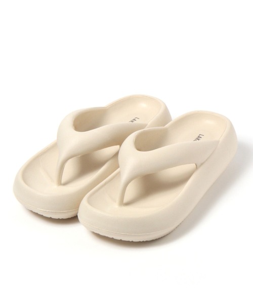 LAKOLE（ラコレ）の「ボリュームEVAトングサンダル / 106291（サンダル・レディース・ブラック/ベージュ・SMALL/MEDIUM/LARGE）」の3枚目の写真