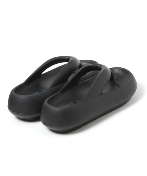 LAKOLE（ラコレ）の「ボリュームEVAトングサンダル / 106291（サンダル・レディース・ブラック/ベージュ・SMALL/MEDIUM/LARGE）」の6枚目の写真