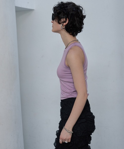 ジョゼムーン タンクトップ JOSE MOON タンクトップ ノースリーブ RIB TANK TOP/リブタンク