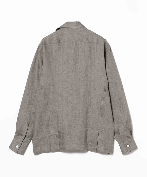 Maria Santangelo（マリアサンタンジェロ）の「Maria Santangelo × BEAMS F / 別注 MARCELLO リネン シャツ ジャケット（その他アウター・メンズ・チャコールグレー・MEDIUM/LARGE/SMALL）」の5枚目の写真