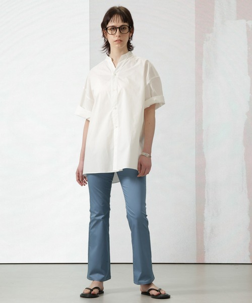 Apo(s)ture(アポスチャー)の「LILY-003/サテンストレッチスキニーフレアパンツ(その他パンツ・レディース・ブルー/グレー/ブラック/ベージュ・XL/L/M/S/XS)」の15枚目の写真