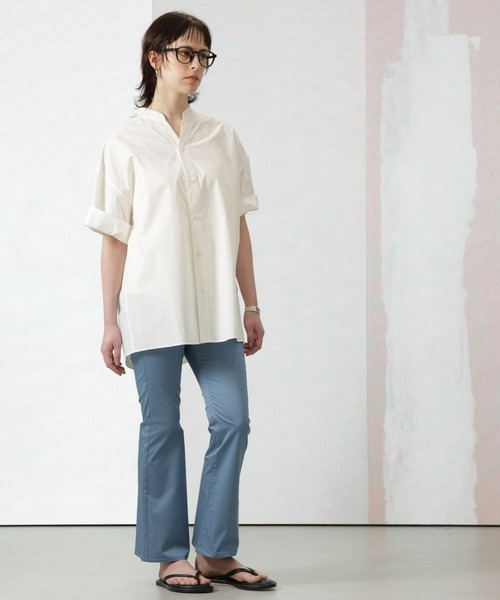 Apo(s)ture(アポスチャー)の「LILY-003/サテンストレッチスキニーフレアパンツ(その他パンツ・レディース・ブルー/グレー/ブラック/ベージュ・XL/L/M/S/XS)」の17枚目の写真