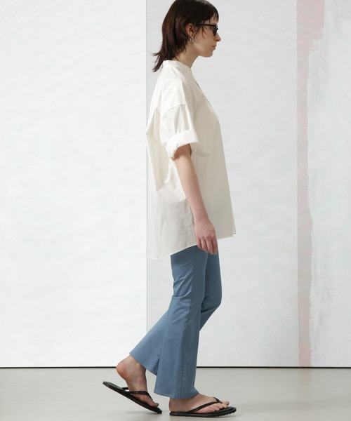 Apo(s)ture(アポスチャー)の「LILY-003/サテンストレッチスキニーフレアパンツ(その他パンツ・レディース・ブルー/グレー/ブラック/ベージュ・XL/L/M/S/XS)」の19枚目の写真