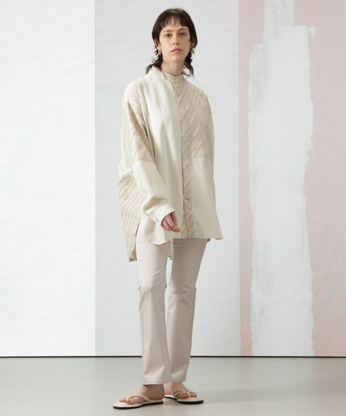 Apo(s)ture(アポスチャー)の「LILY-003/サテンストレッチスキニーフレアパンツ(その他パンツ・レディース・ブルー/グレー/ブラック/ベージュ・XL/L/M/S/XS)」の5枚目の写真