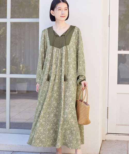 【セール】プリントカフタンワンピース（ワンピース）｜Viola e Viola（ヴィオラエヴィオラ）