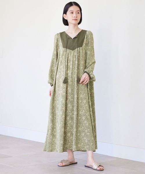 【セール】プリントカフタンワンピース（ワンピース）｜Viola e Viola（ヴィオラエヴィオラ）