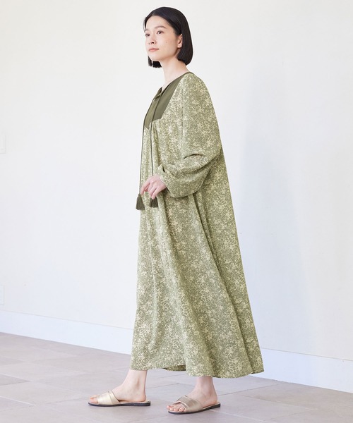 【セール】プリントカフタンワンピース（ワンピース）｜Viola e Viola（ヴィオラエヴィオラ）