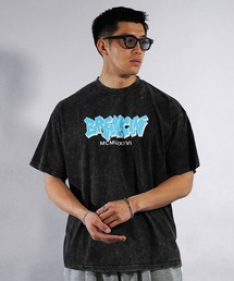 JOKER | ルーズシルエット ピグメント加工半袖Tシャツ メンズ ロゴTシャツ ビッグシルエット メンズ 春服(Tシャツ/カットソー)