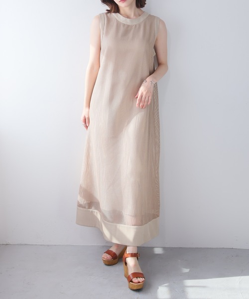 【セール】レースアップメッシュワンピース(ワンピース)|LADYMADE(レディメイド)