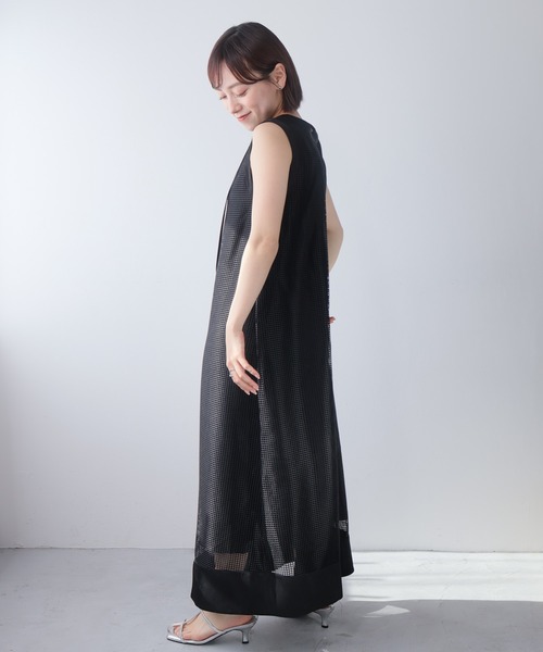 レースアップメッシュワンピース（ワンピース）｜LADYMADE（レディ