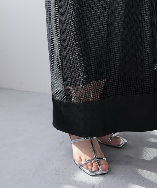 【セール】レースアップメッシュワンピース（ワンピース）｜LADYMADE（レディメイド）