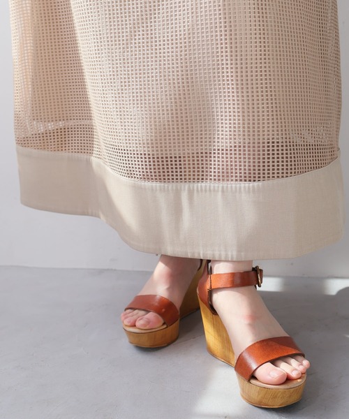 【セール】レースアップメッシュワンピース（ワンピース）｜LADYMADE（レディメイド）