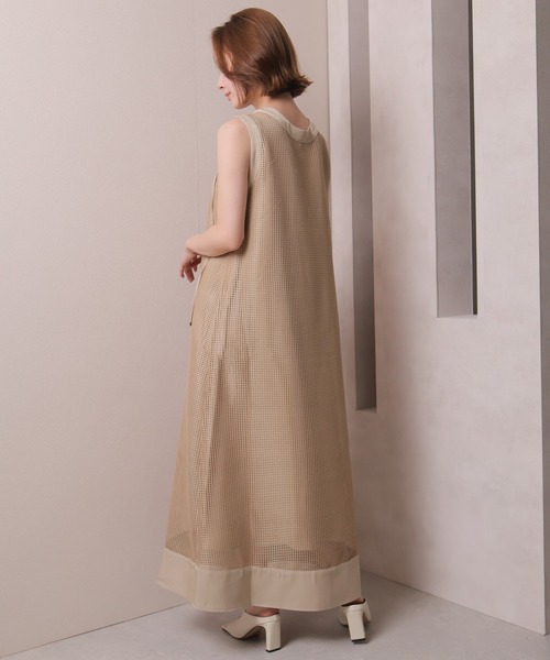 【セール】レースアップメッシュワンピース（ワンピース）｜LADYMADE（レディメイド）