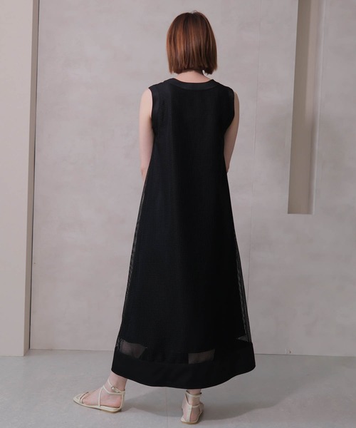 【セール】レースアップメッシュワンピース（ワンピース）｜LADYMADE（レディメイド）