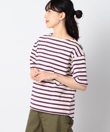 Grand PARK | 日本製 デラヴェ天竺 半袖Tシャツボーダー シーズンカラー(Tシャツ/カットソー)