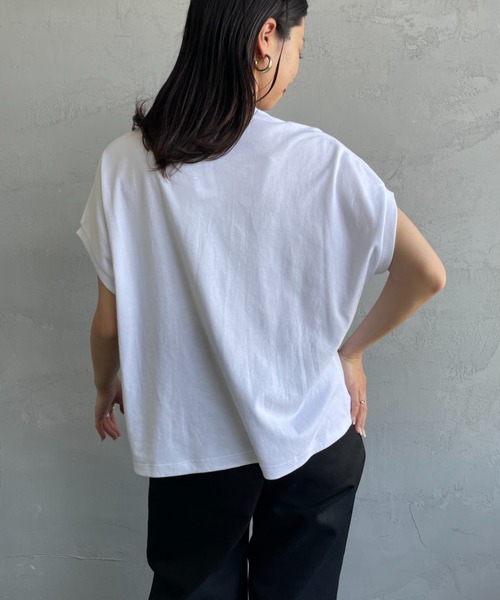GYMPHLEX（ジムフレックス）の「[GYMPHLEX/ジムフレックス] ワンポイントロゴ刺繍 ノースリーブカットソー（タンクトップ・レディース・ホワイト/ミント/ブラック・14）」の13枚目の写真