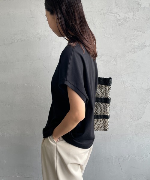 GYMPHLEX（ジムフレックス）の「[GYMPHLEX/ジムフレックス] ワンポイントロゴ刺繍 ノースリーブカットソー（タンクトップ・レディース・ホワイト/ミント/ブラック・14）」の21枚目の写真