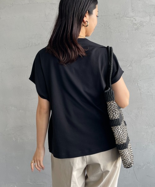 GYMPHLEX（ジムフレックス）の「[GYMPHLEX/ジムフレックス] ワンポイントロゴ刺繍 ノースリーブカットソー（タンクトップ・レディース・ホワイト/ミント/ブラック・14）」の22枚目の写真