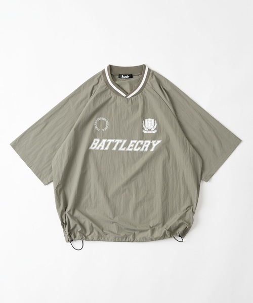 kutir（クティール）の「ユニフォームナイロン半袖プルオーバー（Tシャツ/カットソー・メンズ・ライトグレー/ブラック/ネイビー/ライトカーキ・MEDIUM/LARGE）」の3枚目の写真