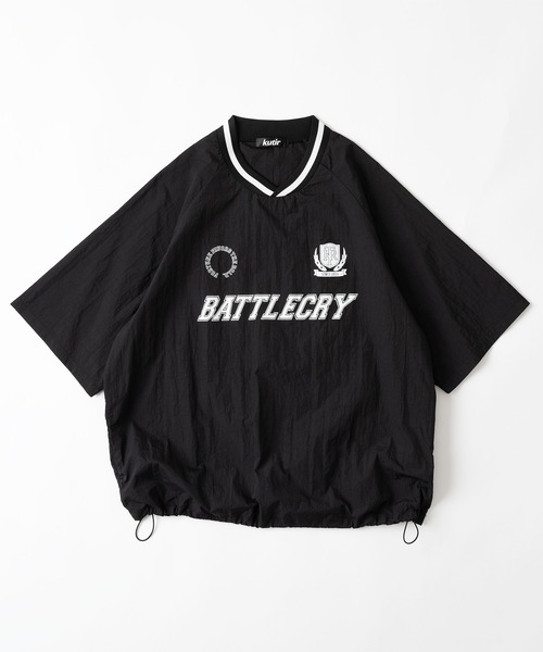 kutir（クティール）の「ユニフォームナイロン半袖プルオーバー（Tシャツ/カットソー・メンズ・ライトグレー/ブラック/ネイビー/ライトカーキ・MEDIUM/LARGE）」の2枚目の写真