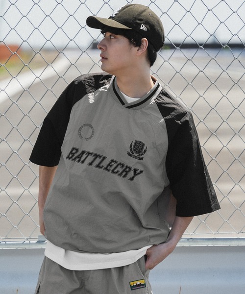 kutir（クティール）の「ユニフォームナイロン半袖プルオーバー（Tシャツ/カットソー・メンズ・ライトグレー/ブラック/ネイビー/ライトカーキ・MEDIUM/LARGE）」の21枚目の写真