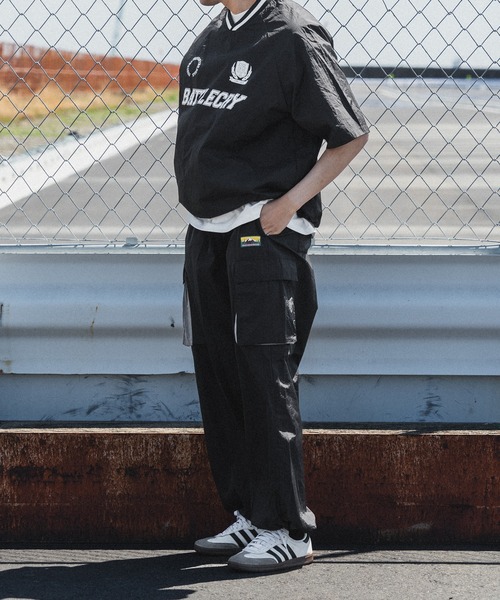 kutir（クティール）の「ユニフォームナイロン半袖プルオーバー（Tシャツ/カットソー・メンズ・ライトグレー/ブラック/ネイビー/ライトカーキ・MEDIUM/LARGE）」の9枚目の写真