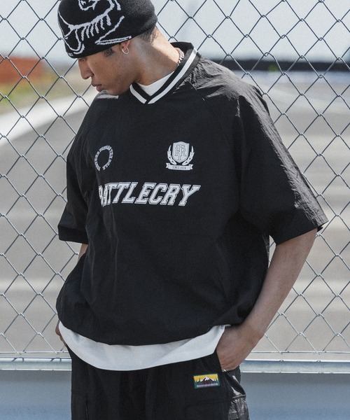 kutir（クティール）の「ユニフォームナイロン半袖プルオーバー（Tシャツ/カットソー・メンズ・ライトグレー/ブラック/ネイビー/ライトカーキ・MEDIUM/LARGE）」の6枚目の写真