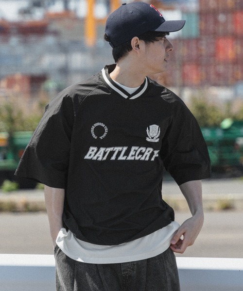 kutir（クティール）の「ユニフォームナイロン半袖プルオーバー（Tシャツ/カットソー・メンズ・ライトグレー/ブラック/ネイビー/ライトカーキ・MEDIUM/LARGE）」の16枚目の写真