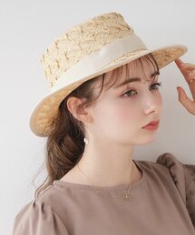 couture brooch | ◆ツイストモチーフラフィアハット(ハット)