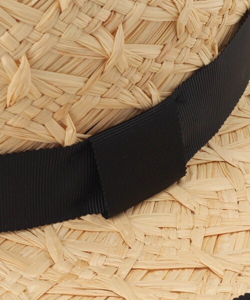 couture brooch（クチュールブローチ）の「◆ツイストモチーフラフィアハット（ハット・レディース・ブラック/ライトベージュ・00）」の11枚目の写真