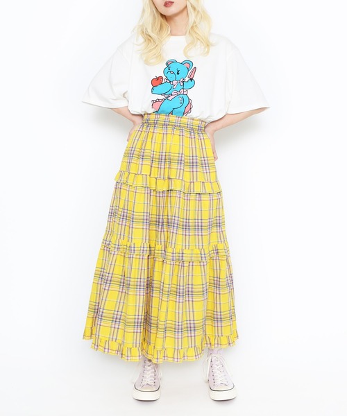 PUNYUS（プニュズ）の「ベアプリントビッグＴシャツ（Tシャツ/カットソー・レディース・ブラック/ホワイト・4/3）」の15枚目の写真