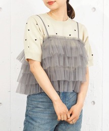 ラメチュール前後2wayフリルビスチェ