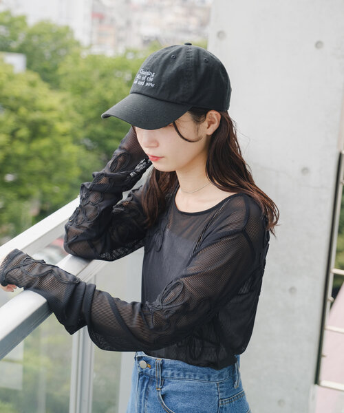 Kastane（カスタネ）の「ロゴキャップ（キャップ・レディース・ブラック/ライトベージュ/レッド/ネイビー・FREE）」の8枚目の写真