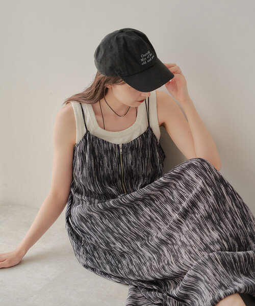 Kastane（カスタネ）の「ロゴキャップ（キャップ・レディース・ブラック/ライトベージュ/レッド/ネイビー・FREE）」の10枚目の写真